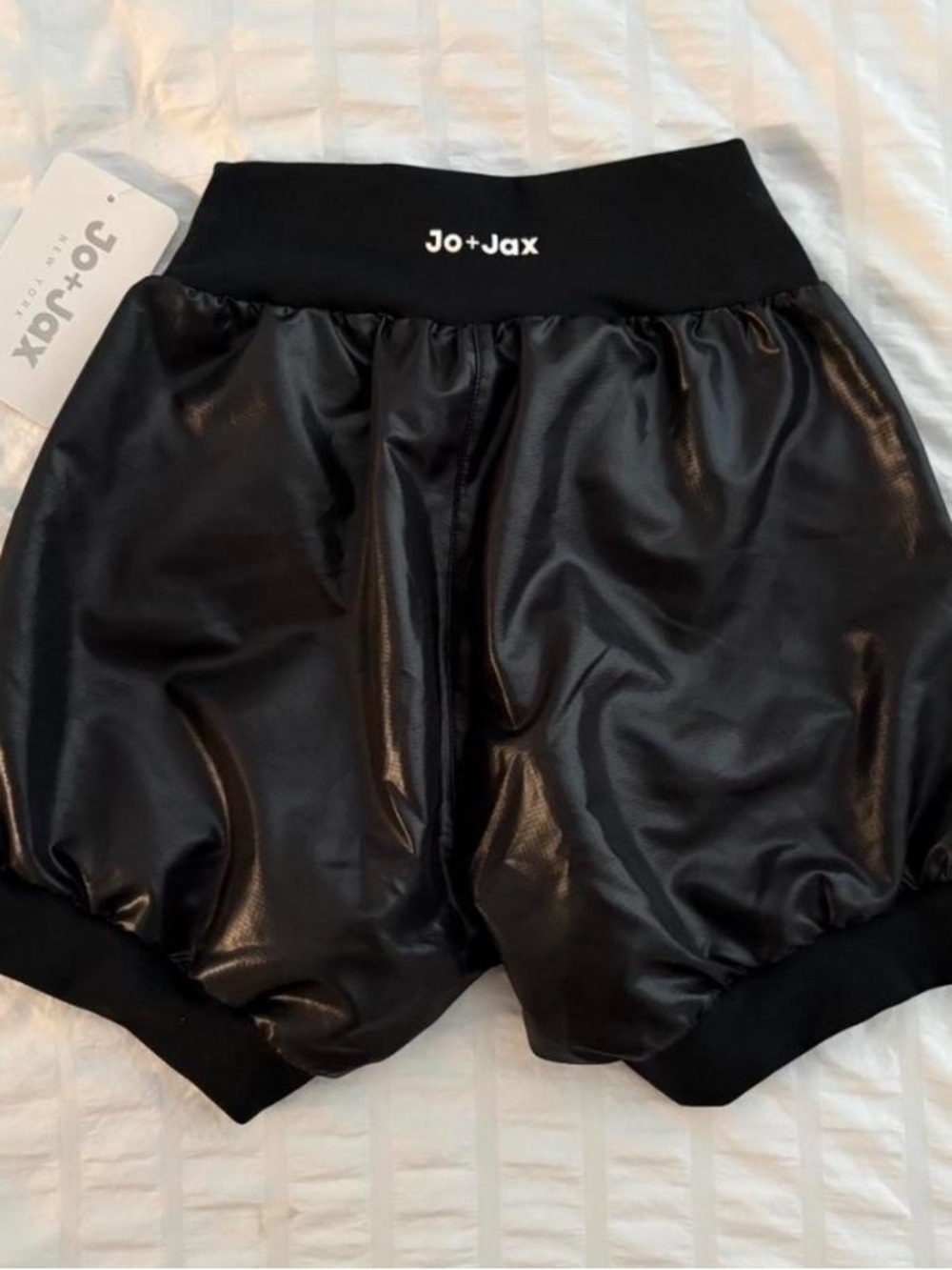 Jo + Jax Black Warm Up Shorts Large Youth NWT